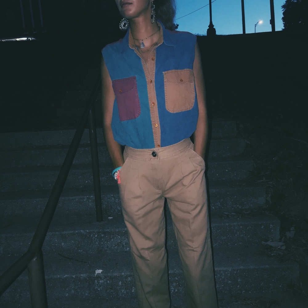 Pleated Big Pocket Bottoms